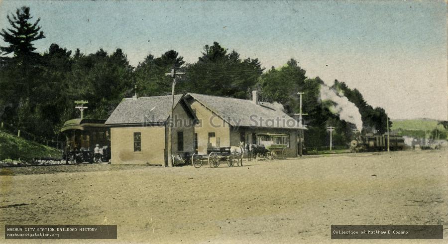 Postcard: The Depot, Farmington, New Hampshire